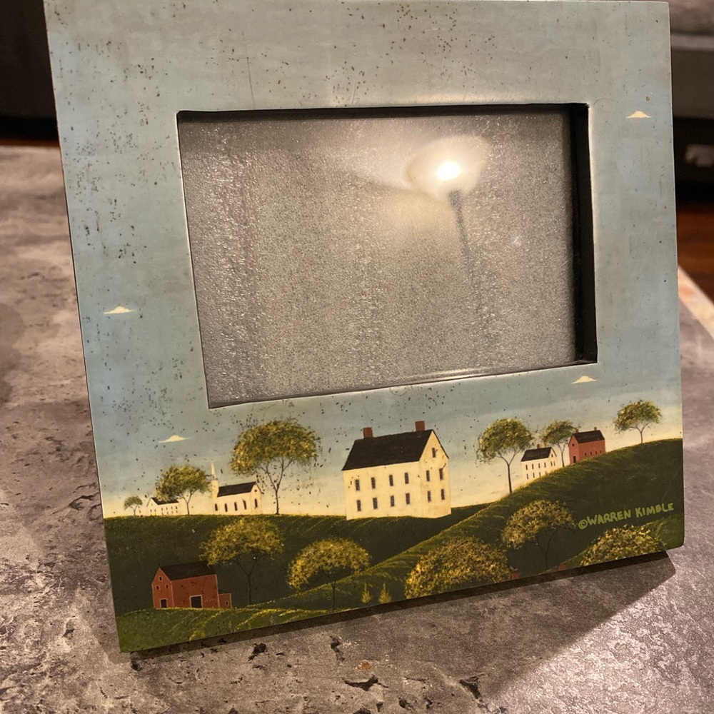 Warren Kimble  Countryside Folk Art 5"x3.5"  Picture Frame